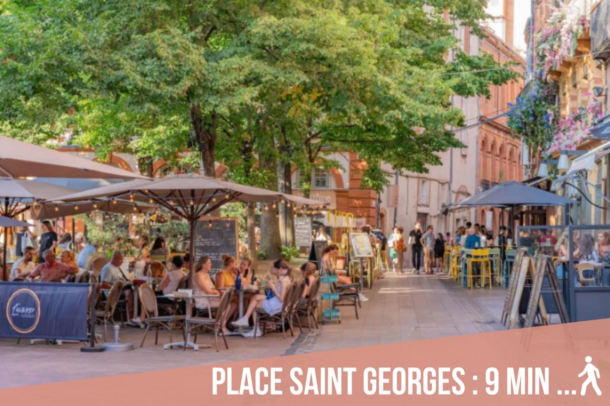 Chartreuse, Clim, Parking, Terrasse Au Calme Apartamento Toulouse Exterior foto